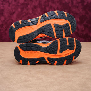 Asics Unisex Gel Contend 3 Orange Fabric Lace-up Running Sneakers W8 M5.5