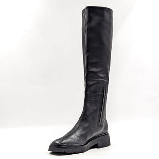 Vince Women Rune Black Leather Waterproof Riding Knee Boots size 7US EUR37