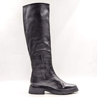 Vince Women Rune Black Leather Waterproof Riding Knee Boots size 7US EUR37