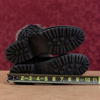 Sam Edelman Women Tilden Fridge Black Suede Zip Faux Fur Lined Winter boots sz 7.5