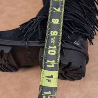 Sam Edelman Women Tilden Fridge Black Suede Zip Faux Fur Lined Winter boots sz 7.5