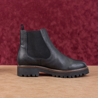 Caslon Women Miller Black Leather Water Resistant Chelsea Boots Sz 13M