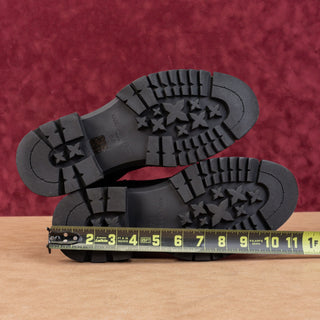 Karl Lagerfeld Paris Men Buckle Distress Suede Engineer Zip Boots 8.5US EUR41.5