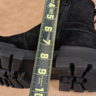 Karl Lagerfeld Paris Men Buckle Distress Suede Engineer Zip Boots 8.5US EUR41.5