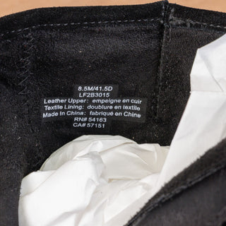 Karl Lagerfeld Paris Men Buckle Distress Suede Engineer Zip Boots 8.5US EUR41.5