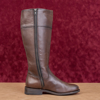 Frye Women Melissa DRing Dark Brown Leather Zip Riding Equestrian Boots sz 7