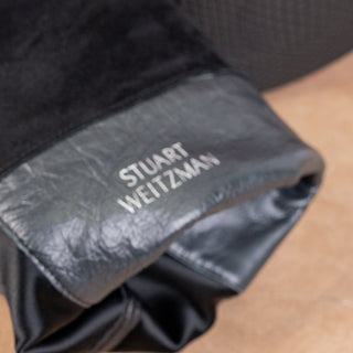 Stuart Weitzman Women 5050 Stretch Black Suede OTK Fashion Zip Boots sz 8