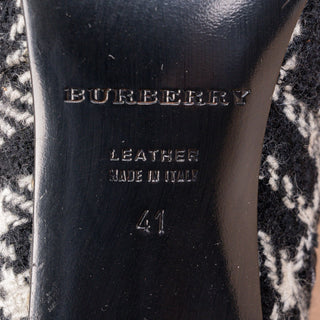 Burberry Women Twed Wool Pointy Toe Fashion Heel Knee Boots sz 11US EUR41