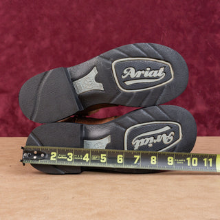 Ariat Women Fatbaby Brown Leather Slip-on Western Cowboy Boots sz 7