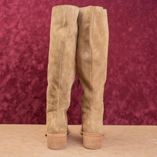 Vince Camuto Women Tan Leather Classic Riding Pointy Toe Zip Boots 11US EUR43