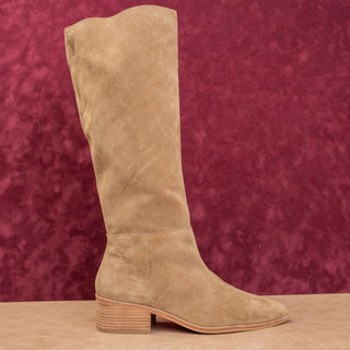 Vince Camuto Women Tan Leather Classic Riding Pointy Toe Zip Boots 11US EUR43