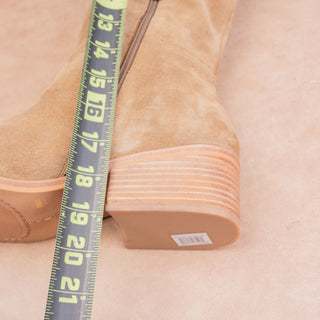 Vince Camuto Women Tan Leather Classic Riding Pointy Toe Zip Boots 11US EUR43
