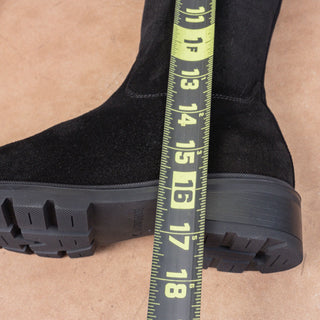 La Canadienne Women Karlie Black Suede Waterproof Winter Fashion knee Boots sz 6