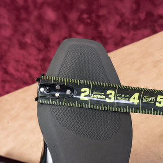 Sam Edelman Women Black Patent Leather Wide Calf Riding Flat Zip Knee Boots sz 7.5