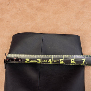 Franco Sarto Women Jennalyn Black Vegan Leather Kitten Heel Knee Boots sz 7