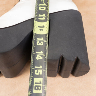 Jeffrey Campbell Wmn Viking Y2K 90s Retro Festival Party White Platform Boots 11