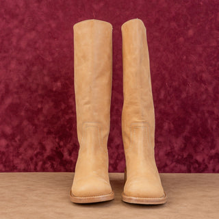 Steve Madden Women Riggs Banana Leather Fashion Riding Knee Boots sz 8.5