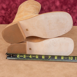 Steve Madden Women Riggs Banana Leather Fashion Riding Knee Boots sz 8.5