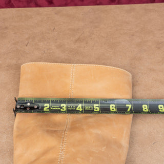 Steve Madden Women Riggs Banana Leather Fashion Riding Knee Boots sz 8.5