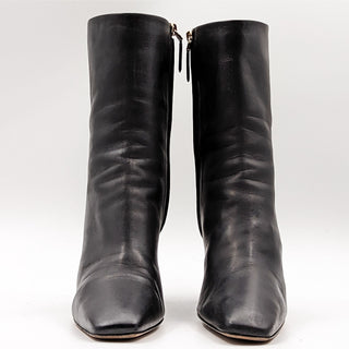 Valentino Women Rockstud Boots Black Calfskin Gold Studded Size 10US EUR 40.5