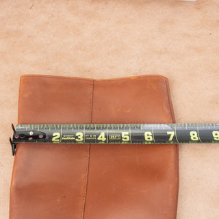 Linea Paolo Women Kamile Brown Leather Buckle Knee Riding Fashion Boots sz 9.5