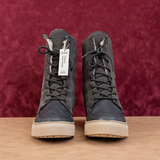 Cougar Women Donato Grey Stone Lace-up Fleece Lined Snow Boots sz 11