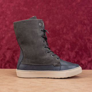 Cougar Women Donato Grey Stone Lace-up Fleece Lined Snow Boots sz 11