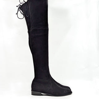 Stuart Weitzman Women Lowland Black Suede OTK fashion Boots size 8