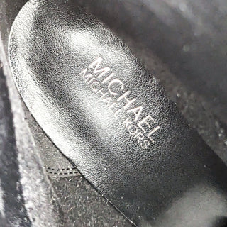 Michael Kors Women Party Divia Silver Metallic Leather Modern Western Boots sz 8