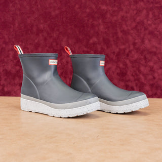 Hunter Women Play Short Speckle Rain Wellies Ankle Boots sz 11