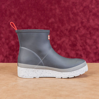 Hunter Women Play Short Speckle Rain Wellies Ankle Boots sz 11