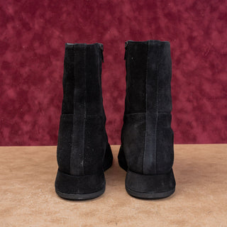 Paloma Barcelo Wmn Platform Festival Fashion Black Suede Zip Boots 7-7.5US EUR38