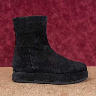 Paloma Barcelo Wmn Platform Festival Fashion Black Suede Zip Boots 7-7.5US EUR38