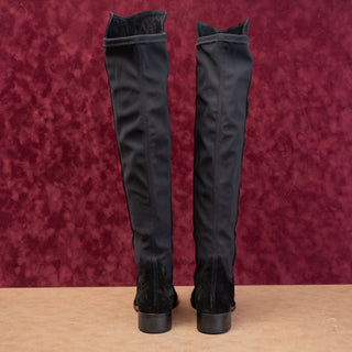 La Canadienne Women Cat Black Suede OTK Stretch Fashion Fall Boots sz 8.5
