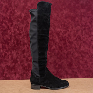 La Canadienne Women Cat Black Suede OTK Stretch Fashion Fall Boots sz 8.5