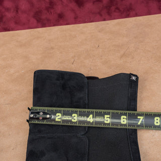 Sam Edelman Women Pam Black Suede Elastic OTK Zip Fashion Boots sz 6