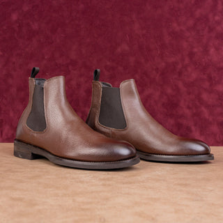 Adam Derrick by Boot NY Men Brown Leather Dress Chelsea Ankle Boots sz 7