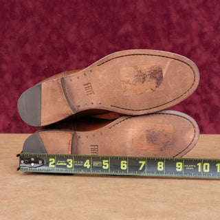 Frye Wmn Melissa Button Cognac Distress Leather Equestrian Riding Knee Boots 6