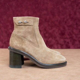 rag&bone Women Soren Tan Moto Biker Fashion Ankle Boots sz 6US EUR36.5