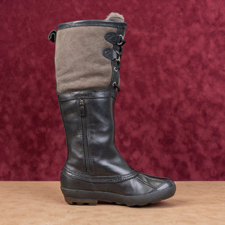 UGG Women Belcloud Shearling Lined Waterproof Suede Leather Knee Boots 5.5