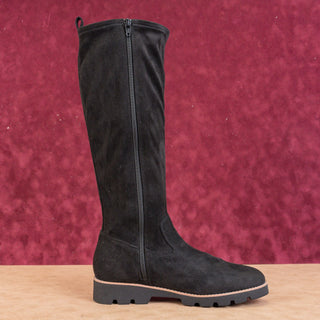 Vionic Women Ashburn Black Suede Lug Sole Knee Fashion Boots sz 9