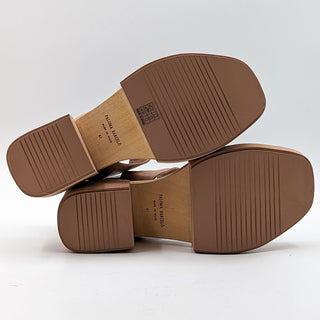 Paloma Barcelo Women Margoti Buckle Platform Beige Leather Sandals sz 11US 41EUR