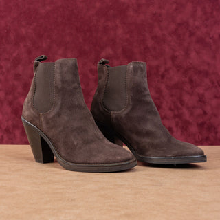 AllSaints Women Evering Western Dark Brown Chelsea Ankle Boots sz 9.5-10US EUR40