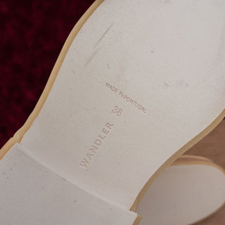 Wandler Women Rosa Cream Leather Platform Zip Fashion Ankle Boots 8US EUR 38