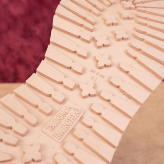 Paloma Barcelo Women Platform Beige Leather Lace-up Ankle Boots 10-10.5US EUR41