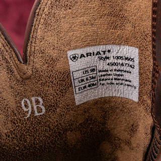 Ariat Women Gillette Brown Western Cowboy Square Toe Boots sz 9