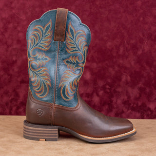 Ariat Women Gillette Brown Western Cowboy Square Toe Boots sz 9