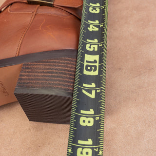 Linea Paolo Women Kamile Brown Leather Buckle Knee Riding Fashion Boots sz 7.5