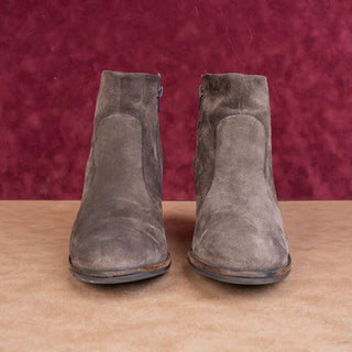 Paul Green Women Brown Suede Zip Ankle Summer Western Boots sz 10.5US UK8