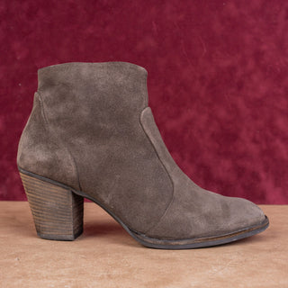 Paul Green Women Brown Suede Zip Ankle Summer Western Boots sz 10.5US UK8